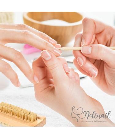 NeliNail 100 Pcs Orange Wooden Cuticle Pusher Sticks - Double-end Cuticle Remover & Manicure Pedicure Tools - Buy Online on GoSupps.com