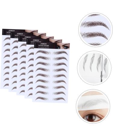 NOLITOY 5pcs Eyebrow Stickers Shaping Brow Shaper Eyebrow Transfer Stickers Miss Eyebrow Trimming Blush 21x15cm Brown - Buy Online on GoSupps.com