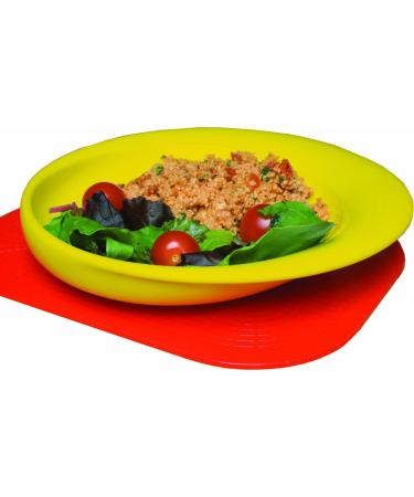 NRS Healthcare Wade Dignity Sloped Ceramic Plate Yellow