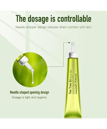 Anti Acne Removal Cream Tea Tree Acne Removal Gel Acne Cream for Acne Treatment & Spot Treatment Clear Soothing Spot Gel Acne Moisturiser Whiteheads & Blackhead Remover Invisible Gel - Buy Online on GoSupps.com