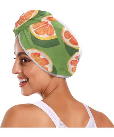 Super Absorbent Citrus Hair Towel 2 Pack | Quick Dry Hair Turbans for Women & Girls | Ideal for Fast Drying & Easy Styling - Buy Online on GoSupps.com