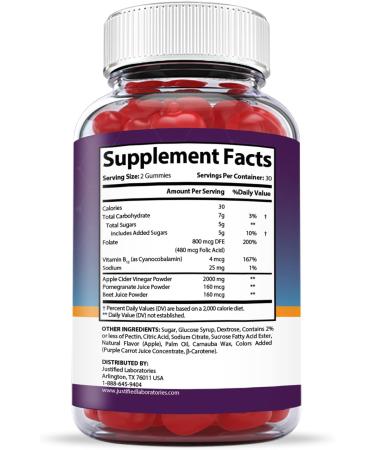 Real Vita Keto ACV Gummies Extreme Formula 2000MG with Pomegranate Juice, Beet Root & B12 - 60 Gummys - Buy Online on GoSupps.com