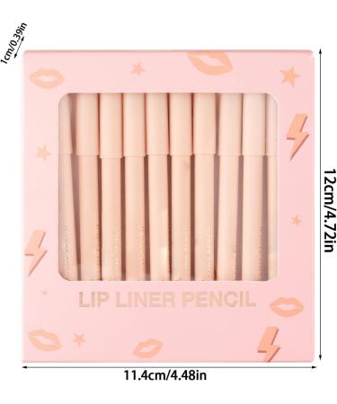 Set of 12 matte lip pencils convenient nourishing stick for lip makeup lip color long-lasting multifunctional product for women mothers friends makeup lovers choice - Buy Online on GoSupps.com