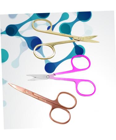 Beaupretty 3pcs Facial Hair Scissors Set | Beauty Scissors for Eyebrows Manicure & Grooming | Nasal & Ear Hair Trimmers - Buy Online on GoSupps.com