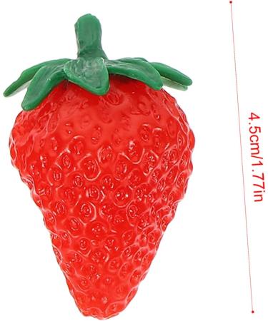 HOMSFOU 24 Pcs Simulated Strawberry Model Faux Strawberry Fake Strawberry Simulation Strawberries Artificial Red Strawberries Fake Blueberries Fake Fruits Fake Strawberries Pvc Chic Child - Buy Online on GoSupps.com