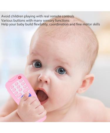 Soft Silicone Teether Toy for Babies - Pink Remote Control Design for Safe Gum Relief - Buy Online on GoSupps.com