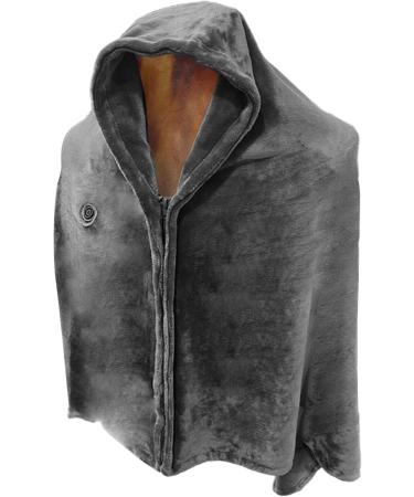 Yajexun USB Heated Hoodie Ceiling Scarf - Fast Warming Electric Overfent with 3 Levels Soft Flannel Intelligent Control for Shoulder & Back - Women's Gray - Buy Online on GoSupps.com