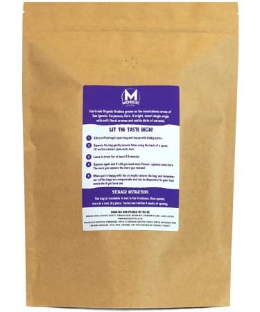 Organic Peruvian Fairtrade Coffee Bags - 50 Single Origin Coffee Bags by Moreish - Buy Online on GoSupps.com