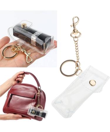 Buy Clear PVC Fashion Keychain Lipstick Holder | Stylish Outdoor Lipstick Sleeve Keychain - Buy Online on GoSupps.com