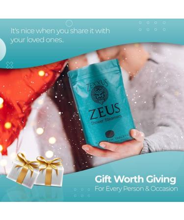 Zexxus Mint Shower Bombs - Pack of 15 Aromatherapy Shower Steamers with Organic Essential Oils for Relaxation - Vaporizing Steam Spa Tablets for Stress Relief - Spa Gift for Him and Her - Buy Online on GoSupps.com