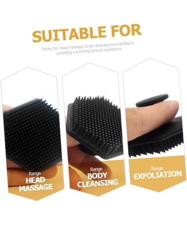 Housoutil Silicone Face Brush Scalp Exfoliator Bath Brush Facial Tool Skin Care Sponge Scrubber Deep Cleaning Facial Brush Silicone Brush Take a Bath Silica Gel Miss - Buy Online on GoSupps.com