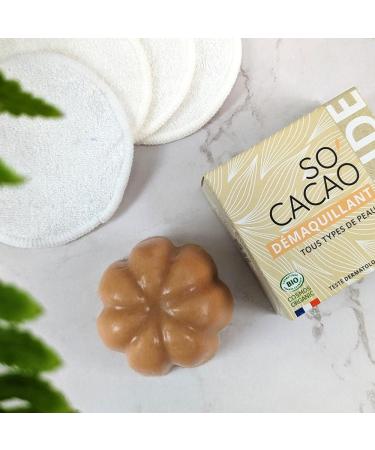 So'Cacao Bio Solid Makeup Remover - Cocoa Butter - 45 g - Propos'Nature - Buy Online on GoSupps.com