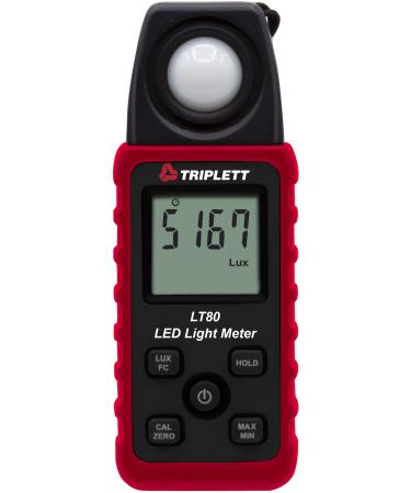 Triplett LT80 LED Illuminance/Light Meter up to 400,000 Lux / 40,000 Fc Standard LT80