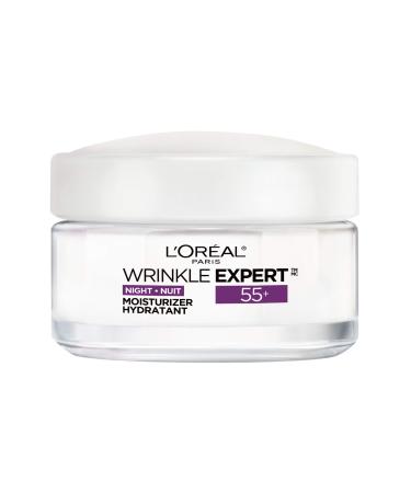 L'Oreal Paris Anti-Aging Face Cream 55+ Night Skincare Wrinkle Expert With Calcium to Reduce the Look of Wrinkles 50mL