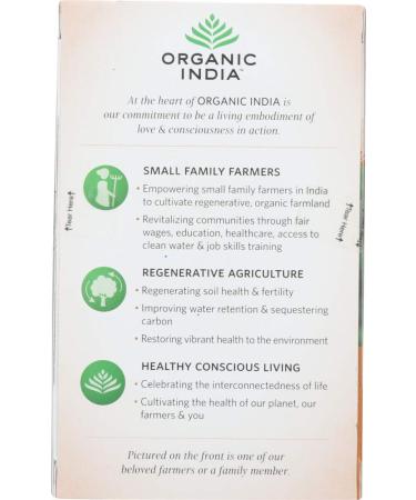 Organic India Tulsi Infusion Tea - Turmeric Rooibos | 18 CT - Herbal Wellness - Buy Online on GoSupps.com