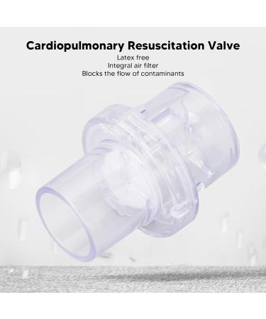CPR Face Mask 10pcs - Disposable Portable Resuscitation Face Shield with One-Way Valve - Buy Online on GoSupps.com