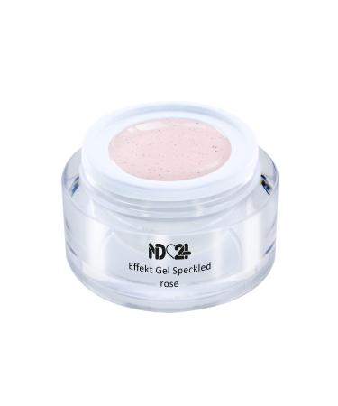 Uv Led Effect Gel Speckled Macaron Egg Eggshell - Rose - Studio Quality - Made In Germany - 5ml