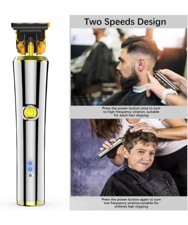 Men Hair Clipper Electric Pro Outliner Grooming Rechargeable Cordless Close Cutting T-Blade Trimmer for Men Gapped Detail Beard(Black) - Buy Online on GoSupps.com