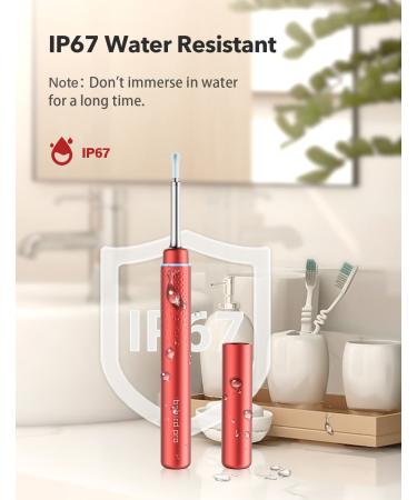 BEBIRDPRO Ear Wax Removal Tool with HD Camera and 6 LED Lights - Safely Clean Ear Canal at Home | Ear Cleaner for iOS Android Smart Phones - M9 Red - Buy Online on GoSupps.com