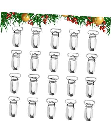 Nuobesty 75 Stk Libber Holder Schnullerhalter-Clip | Fashion Jewelry for Women | Metal Pacifier Clips | Duck Snable Clip & Bibs | Short Strap Clip in White - Buy Online on GoSupps.com