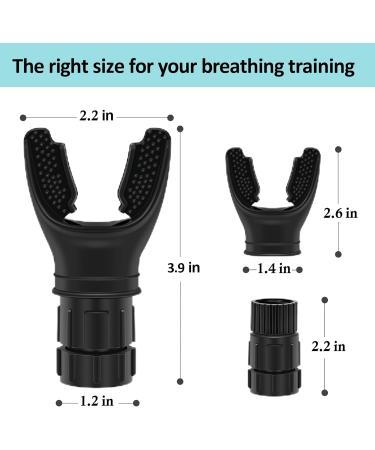Lung Exerciser Device Trainer | Oxyflow Breathing Trainer for Improved Lung Health - Black/White - Buy Online on GoSupps.com