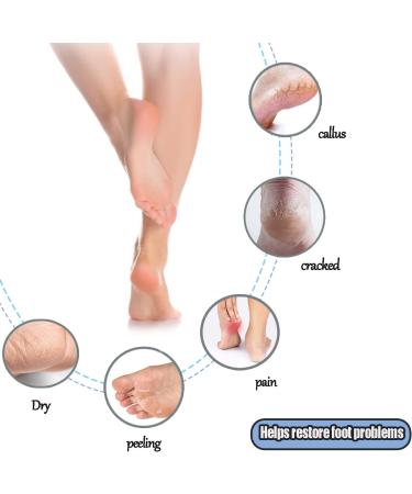 AOOTUERL 1 Pair Gel Socks for moisturising feet Moisturizing Heel Socks Suitable for moisturizing and Caring for Dry Hard Cracked Skin Day and Night Repair Rough Heel Cracked Heel and Dry feet - Buy Online on GoSupps.com