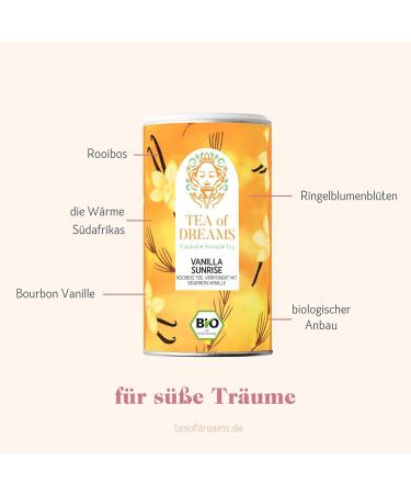 Buy Organic Rooibos Tea Vanilla Sunrise | Loose Tea with Bourbon Vanilla Pieces | 140g | International Shipping Available - Buy Online on GoSupps.com