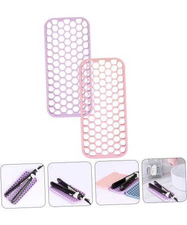 NOLITOY 2pcs Hairdressing Potholder Hair Curlers Silicone Straightener Holders Silicone Mat for Hair Tools - Buy Online on GoSupps.com