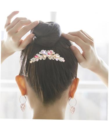 Angoily Hair Comb Bridal Headpieces for Wedding Crystal Hair Jewelry Purple Hair Clips Wedding Headbands Wedding Hair Flowers Pearl Hair Accessories Tiara Back of Head Bow Tie Metal Bride - Buy Online on GoSupps.com