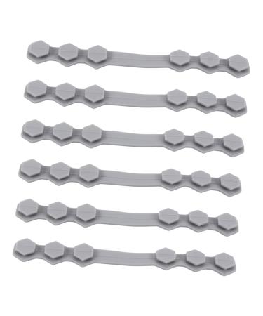 Clispeed 10 pc mason hook mouthpiece hanging hanger gray clothes bracket ear hook mask band earrings adjustable ear protector wicking hook extension pebbles anti-strangulation