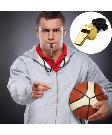 Lumcov Pipe & Trill Whistle - Loud Metal Whistle with Removable Buckle for Coaches & Referees | International Shipping Available - Buy Online on GoSupps.com