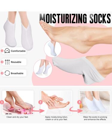5 Pairs Moisturising Socks Thin Foot Spa Socks Cotton Moisture Enhancing Socks for Women Feet Care Socks Breathable Floor Socks Yoga Socks Foot Massage - Buy Online on GoSupps.com