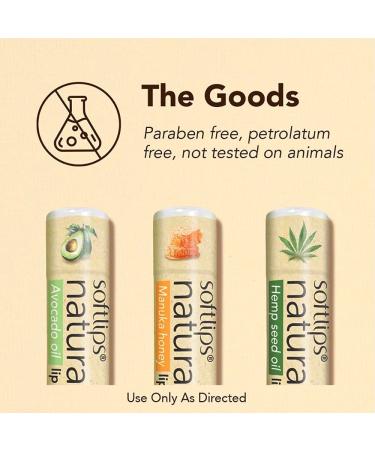Softlips Natural Manuka Honey Lip Balm (6) - Nourishing Hydrating & Soothing | Buy Internationally - Buy Online on GoSupps.com