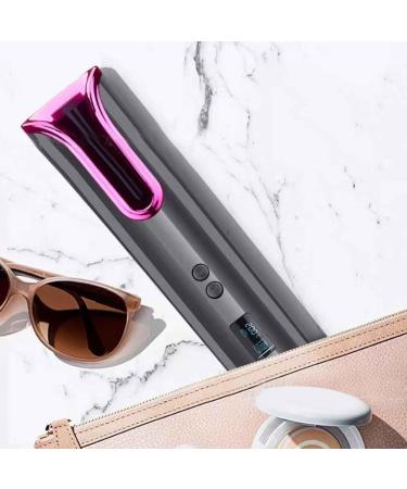 New Automatic Curling Wand Cordless USB Rechargeable Self Rotating Curling Auto Hair Curler Curling with Rotating Barrel for Hair Styling Waves H UiD607 (Grey One Size) One Size Grey - Buy Online on GoSupps.com