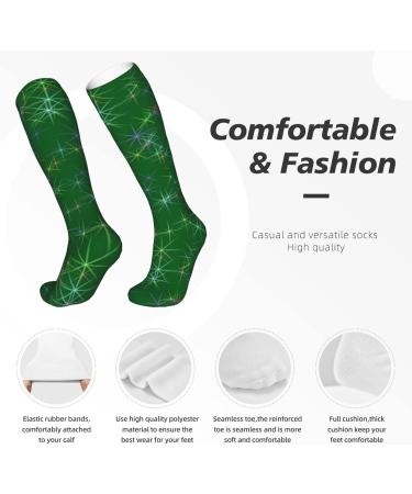 Christmas Lights Compression Socks for Men & Women | 15-20 mmHg Circulation Support for Running & Cycling - Buy Online on GoSupps.com