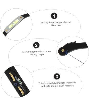 Hemoton 3pcs Bow Eyebrow Ruler Eyebrow Ruler Tool Stainless Steel Eyebrow Trimming Positioning Ruler - Buy Online on GoSupps.com
