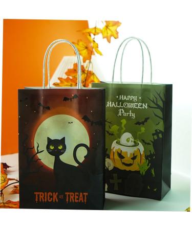 PRETYZOOM 12pcs Halloween Paper Bag Candy Bags Trick or Treat Bag Pouch Packing Paper Bag Decorate Delicate - Buy Online on GoSupps.com