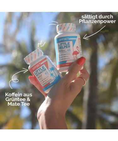 Little Helper Vegan Saturation Capsules - 90 Natural Glucomannan Fiber Capsules | Offset Nutrition - Shipping Worldwide - Buy Online on GoSupps.com