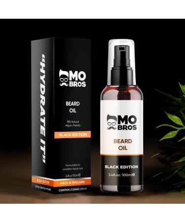 Black Edition Beard Oil 100ml - Natural Nourishing Formula for Healthy Beard Growth - Buy Online on GoSupps.com