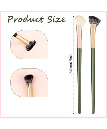 Simarro 2Pcs Nose Contour Brush Set - Angled Concealer & Under Eye Blush Brush for Liquid Cream & Powder Makeup - Portable Highlighter Brushes for Flawless Blending - Buy Online on GoSupps.com