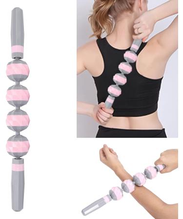 Verdant Touch Pink Body Massage Roller | Muscle Relief & Yoga Stick | Ultimate Relaxation Tool for Fatigue - Buy Online on GoSupps.com