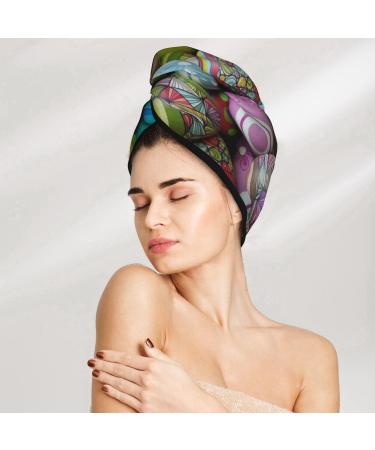 Quick-Dry Hair Towel Wrap | Button Towel Turban for Effortless Hair Drying - Easter Egg1 - Buy Online on GoSupps.com