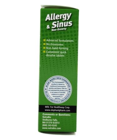 Buy NatraBio Allergy & Sinus Non-Drowsy Tablets - 60 Count for Instant Relief - Buy Online on GoSupps.com