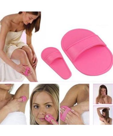 TEEROVA Portable Exfoliating Hair Removal Pads Set for Smooth Skin on Legs Arm Face Top Lip Pink - Buy Online on GoSupps.com