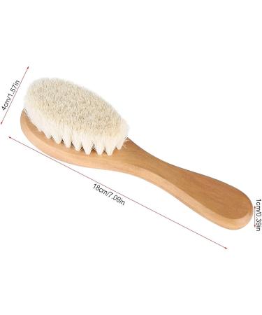 LIYJTK Baby Head Brush - Soft Natural Goat Hair Comb for Newborns and Toddlers - Buy Online on GoSupps.com
