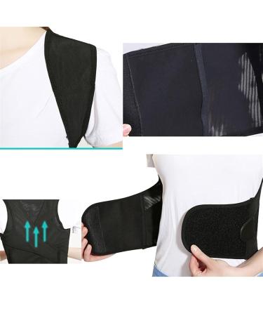 Posture Corrector for Mend Women - Adjustable Full Back Support Brace for Clavicle Support and Providing Pain Relief for Neck Back and Shoulder Elegant Svart Large - Buy Online on GoSupps.com
