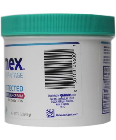 Balmex Adult Care Rash Cream 12 oz - Pack of 6 | Soothes and Protects Skin - Buy Online on GoSupps.com
