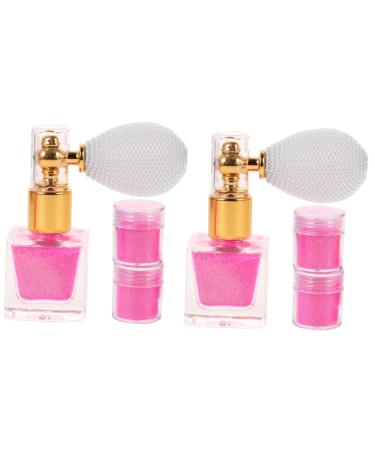 Beavorty 2 Sets Glitter Powder Face Paint Makeup Face Glitter Shimmer Powder Spray Make up Highlighter As Shown 2x2pcs 7.4X6.8CMx2pcs