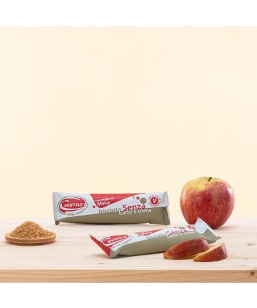  Cavanna Cavanna Vegan cookies without milk and eggs individually wrapped 30 g with apple pulp (display 30 pieces) - Made in Italy - Buy Online on GoSupps.com