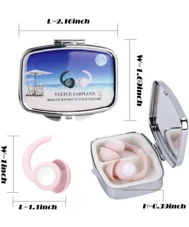 Reusable Silicone Earplugs for Sleep, Snoring, Concerts & Swimming - Pink | Noise Cancelling, Sound Blocking & Noise Reduction Ear Plugs - Buy Online on GoSupps.com